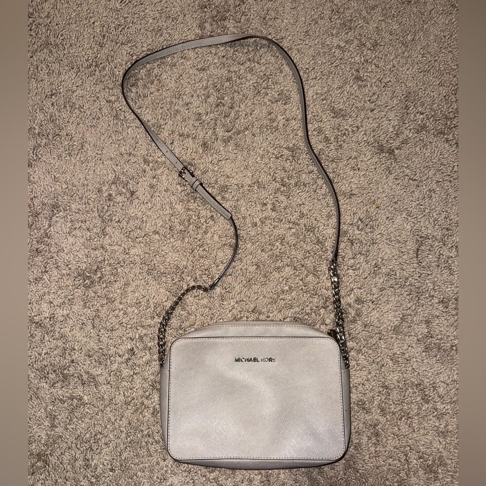 Michael Kors Gray Jet Set Crossbody Bag